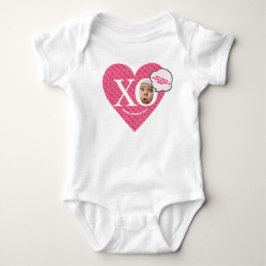 Body Para Bebé ¡personalizado niña rosa, mi 1.ª San Valentín!