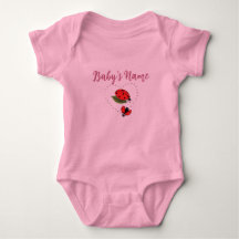 Personalizado/Nombre Personalizado Mariquita Rosa 