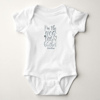 Body Para Bebé Personalizado Nuevo Hermano Pequeño Blanco Bebé