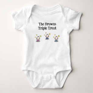 Body Para Bebé Personalizado para trillizos, regalo para trillizo
