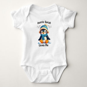 Body Para Bebé Personalizado Penguin Baby Suit - ¡La tía Sarah Me