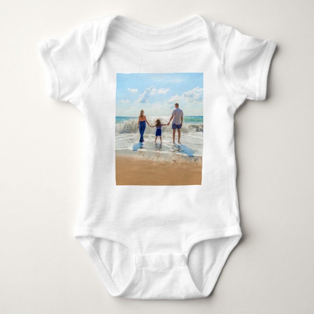 Body Para Bebé Personalizado Photo Baby Bodysuit Tus Fotos Favori (Anverso)