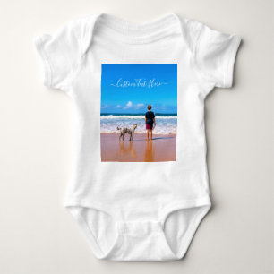 Body Para Bebé Personalizado Photo Baby Bodysuit Tus Fotos y Text