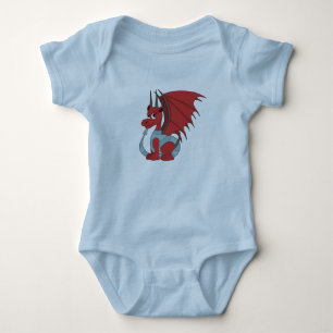 Body Para Bebé Personalizado Red Dragon