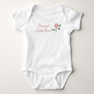 Body Para Bebé Personalizado Rosa Floral Feliz Día de la Madre