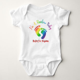 Body Para Bebé Personalizado soy un mono del bebé del arco iris