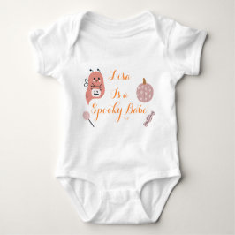 Body Para Bebé Personalizado Spooky Babe Cuse Fantasma Halloween 