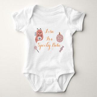 Body Para Bebé Personalizado Spooky Babe Cuse Fantasma Halloween