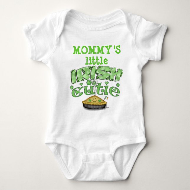 Body Para Bebé Personalizado St. Patrick's Day T-Shirt / Baby Bod (Anverso)