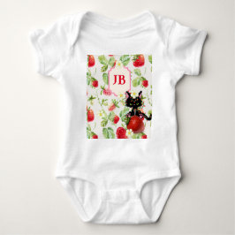 Body Para Bebé Personalizado Strawberry Monogrammed