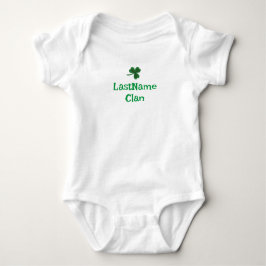 Body Para Bebé Personalizado Tu Clan Shamrock Baby/Toddler Bodysu