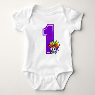 Body Para Bebé Personalizado Unicornio Número de Bebés