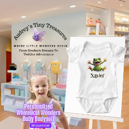 Body Para Bebé Personalizado Whimsical Wonders Baby Frog Bodysuit