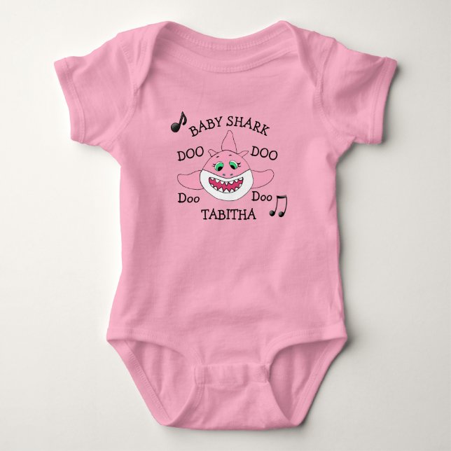 Body Para Bebé Personalizados Baby Shark Bebés (Anverso)