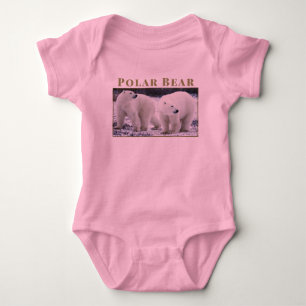 Body Para Bebé Personalizar Animal Oso Polar Exterior Fauna