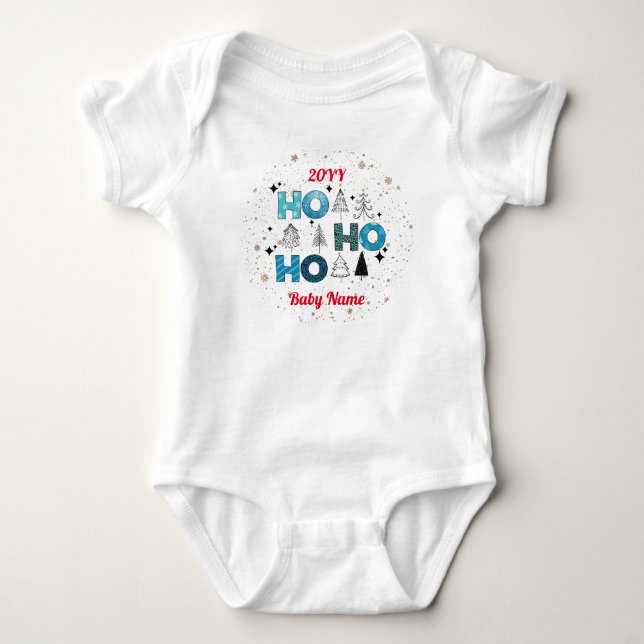Body Para Bebé Personalizar de Santa Claus (Anverso)