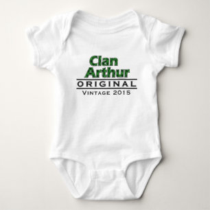 Body Para Bebé Personalizar del vintage de Arturo del clan su