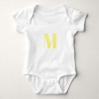 Personalizar monograma amarillo blanco inicial
