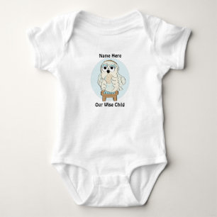Body Para Bebé Personalizar "Nuestro sabio niño" del traje de be