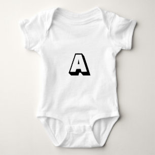 Body Para Bebé Personalizar, personalizar alfabeto monograma inic