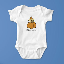 Body Para Bebé Personalize Cute Little Pumpkin Puppy