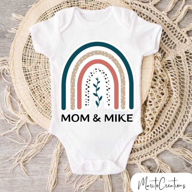 Body Para Bebé Personalized baby bodysuit with rainbow design (Subido por el creador)