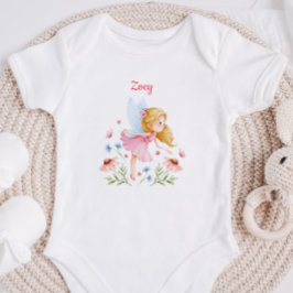 Body Para Bebé Personalized Baby Girl Fairy Bodysuit