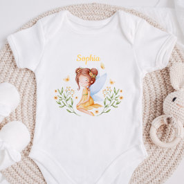 Body Para Bebé Personalized Baby Girl Fairy Bodysuit 