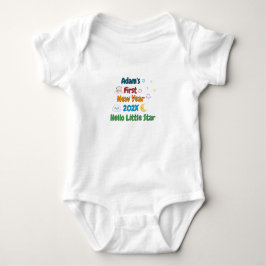 Body Para Bebé Personalized Baby’s First New Year – Cute Design