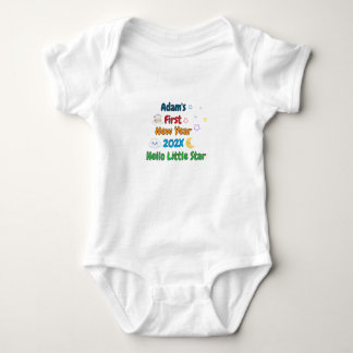 Body Para Bebé Personalized Baby’s First New Year – Cute Design