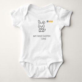 Body Para Bebé Personalized Baby's First Easter Bunny Bodysuit - 