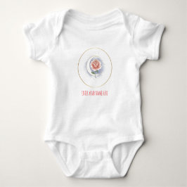 Body Para Bebé Personalized Celestial Rose & Moon Baby Bodysuit -