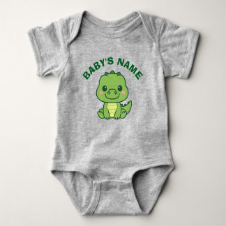 Body Para Bebé Personalized Cute Alligator Baby Bodysuit
