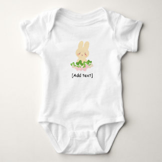 Body Para Bebé Personalized Cute Bunny with Strawberries - Custom