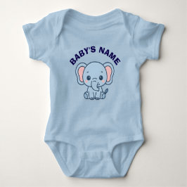 Body Para Bebé Personalized Cute Elephant Baby Bodysuit