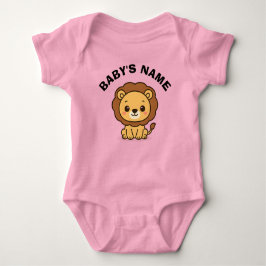 Body Para Bebé Personalized Cute Lion Baby Bodysuit