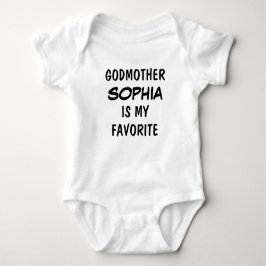 Body Para Bebé Personalized Godmother is My Favorite