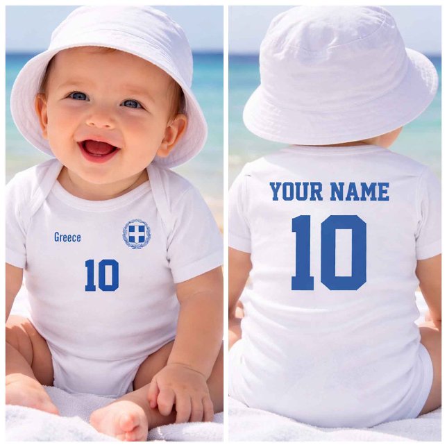 Body Para Bebé Personalized Greece Baby Bodysuit (Subido por el creador)