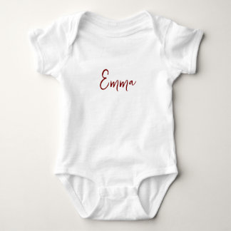 Body Para Bebé Personalized Modern First Name Baby Bodysuit