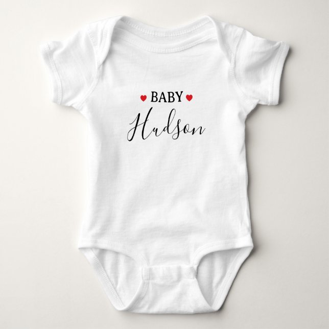 Body Para Bebé Personalized Name, Custom Name Baby, Baby Gift. (Anverso)
