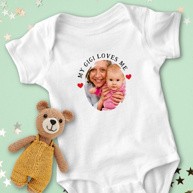 Body Para Bebé Personalized Photo My Gigi Loves Me Grandchild (Subido por el creador)