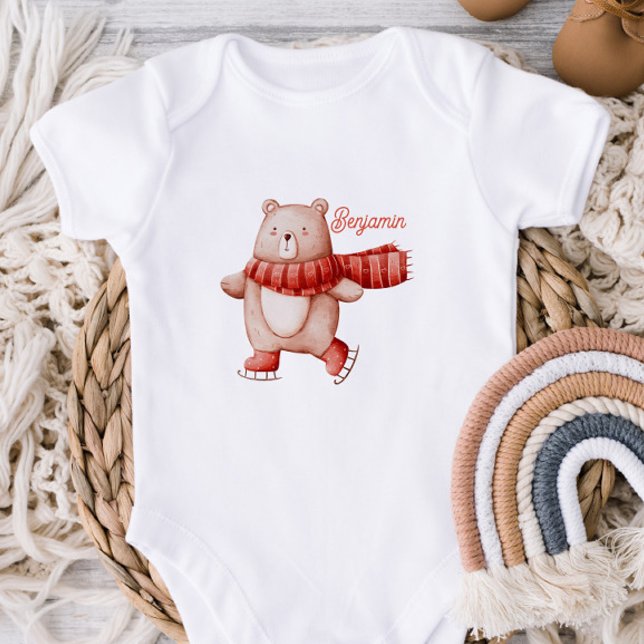 Body Para Bebé Personalized Winter Holiday Baby Bodysuit  (Subido por el creador)