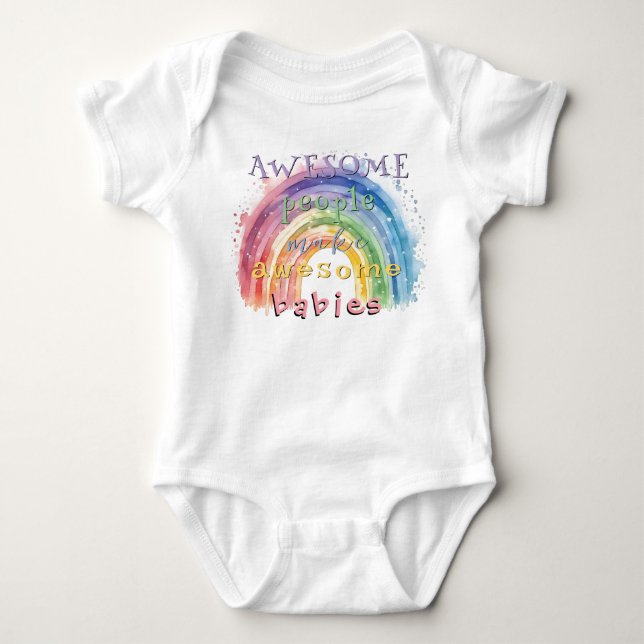 Body Para Bebé Personas increíbles hacen bebés increíbles (Anverso)