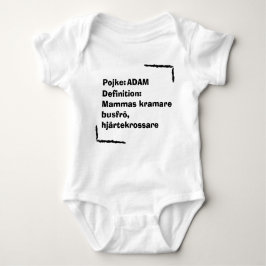 Body Para Bebé Personlig Babybody med Namn , Personalized Baby 