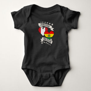 Body Para Bebé Perú: Banderas del corazón de Bolivia