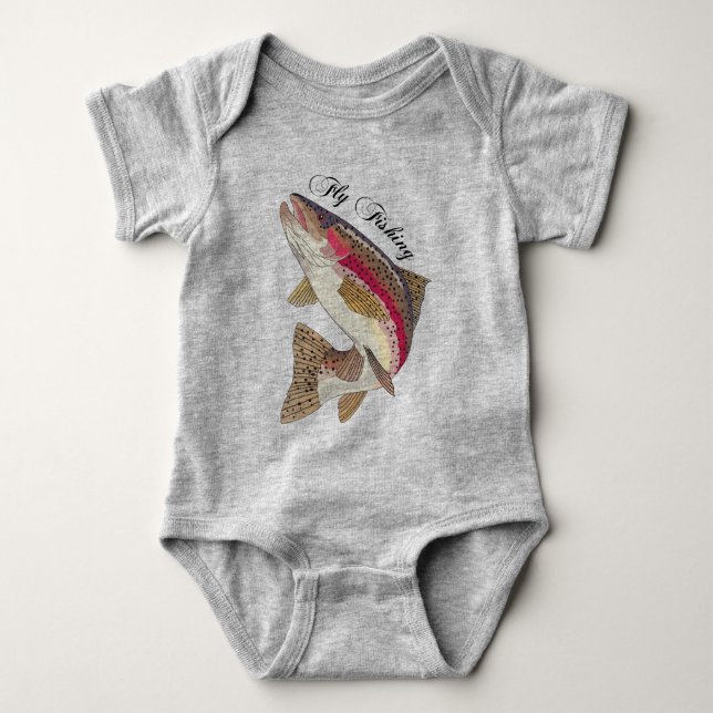 Body Para Bebé Pesca de mosca (Anverso)