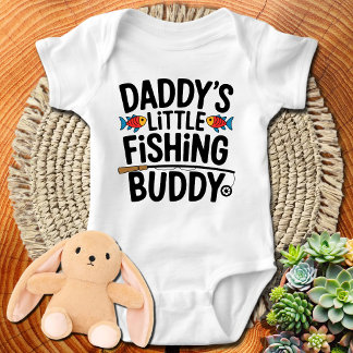 Body Para Bebé Pesca divertida | Daddys Little Fishing Buddy