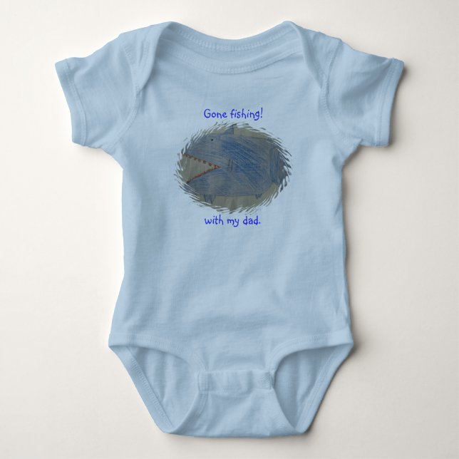 Body Para Bebé ¡Pesca ida! Camiseta (Anverso)