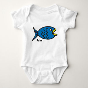Body Para Bebé Pescado azul