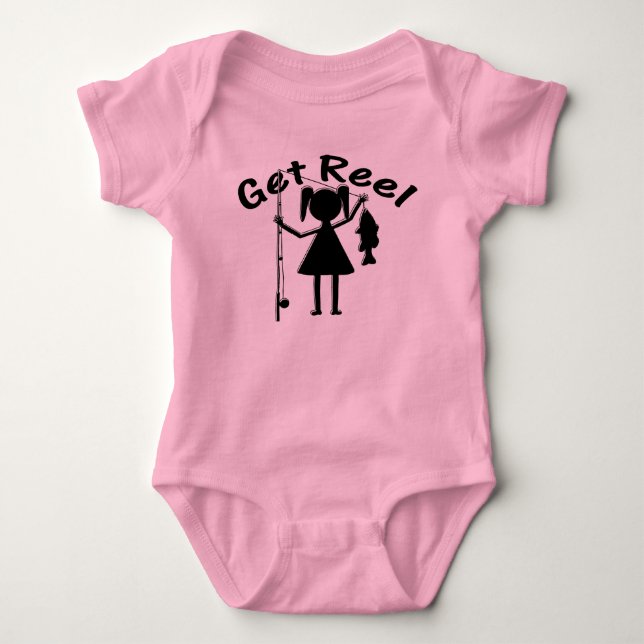 Body Para Bebé Pescado de niñas pequeñas (Anverso)
